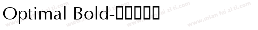 Optimal Bold字体转换